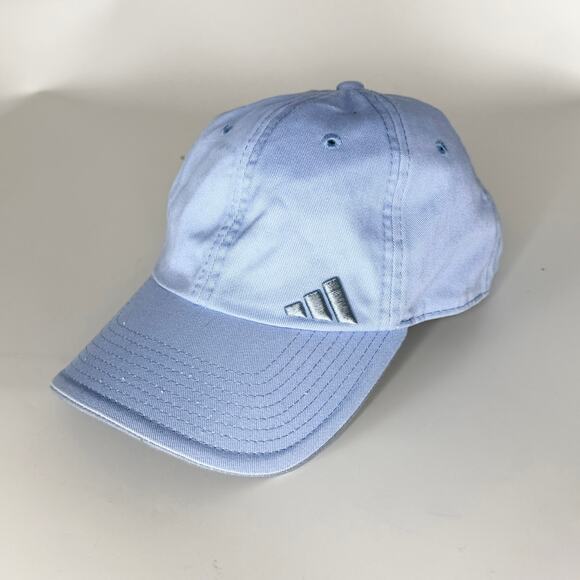 Adidas Adjustable Strapback Hat Baseball Cap Women Baby Blue - Picture 1 of 10